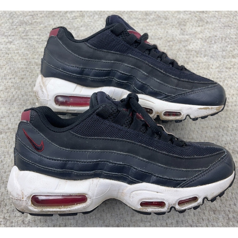 Nike Air Max 95 Recraft Black Anthracite Team Red Youth Size 6Y CJ3906-015